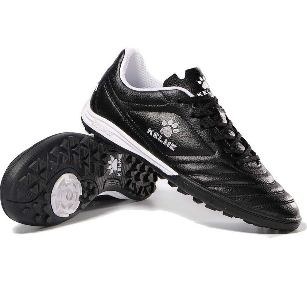 KELME Arch Support Indoor Turf Soccer Cleats Black Men Size 6 EUC